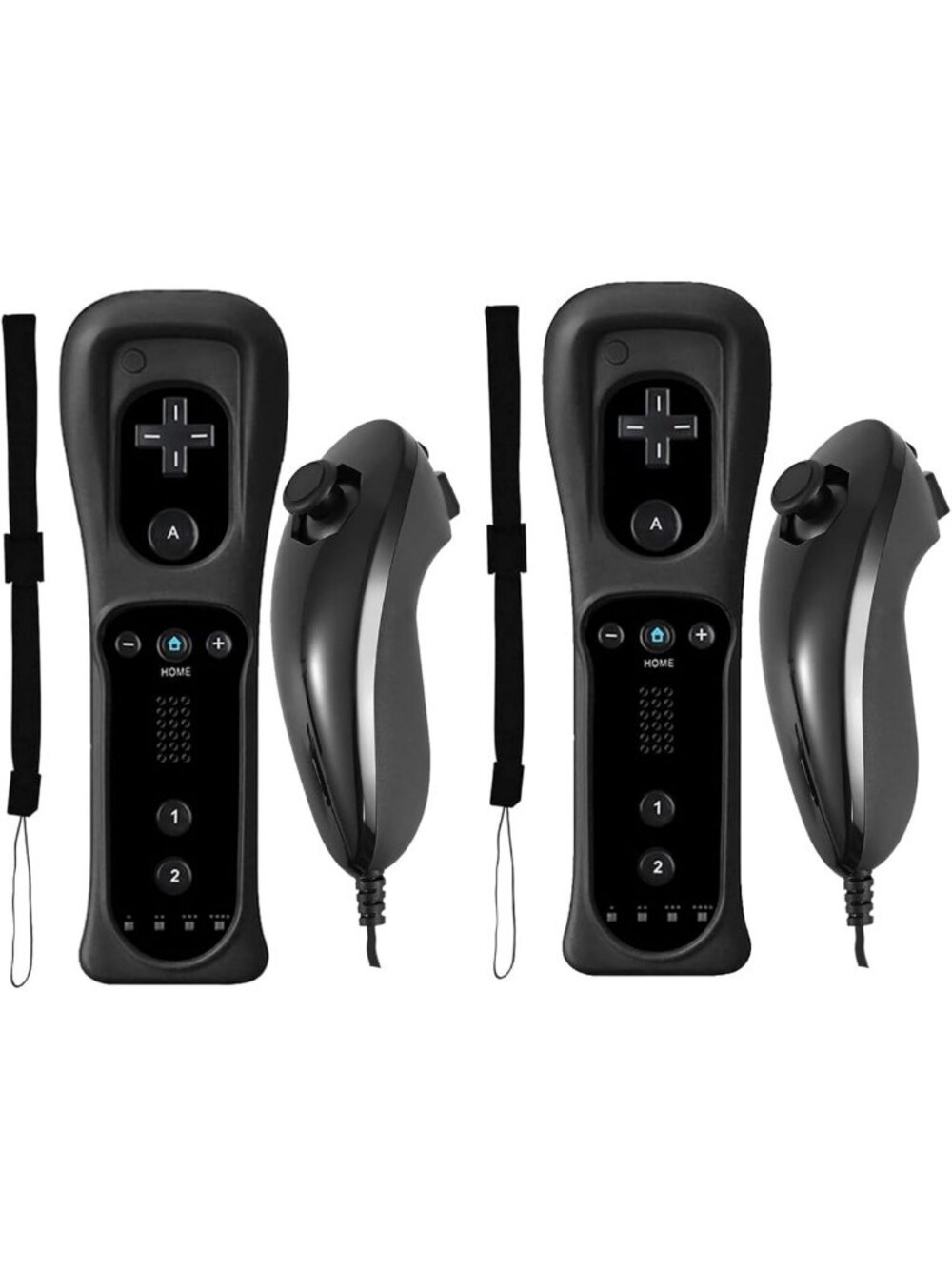 Burcica Controller for Wii Remote and Nunchuck, Wireless Controllers Compatible